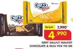 Promo Harga GERY Malkist Chocolate, Keju 110 gr - Superindo