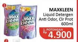 Promo Harga MAX KLEEN Liquid Detergent Anti Odor, Color Protector 700 ml - Alfamidi