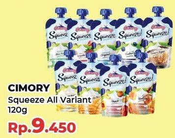 Promo Harga Cimory Squeeze Yogurt All Variants 120 gr - Yogya