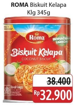 Promo Harga Roma Biskuit Kelapa 345 gr - Alfamidi