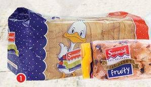 Promo Harga SWANISH Roti Tawar Family Size  - Carrefour