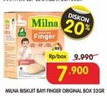 Promo Harga MILNA Biskuit Bayi Finger Original 52 gr - Superindo