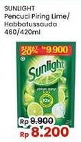 Promo Harga Sunlight Pencuci Piring Jeruk Nipis 100, Higienis Plus With Habbatussauda 420 ml - Indomaret