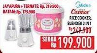 Promo Harga COSMOS Rice Cooker / MIDEA Blender  - Hypermart