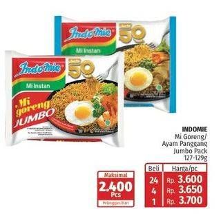 Promo Harga Indomie Mi Goreng Jumbo Ayam Panggang, Spesial 127 gr - Lotte Grosir