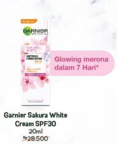 Promo Harga GARNIER Sakura White Cream SPF30 20 ml - Alfamart