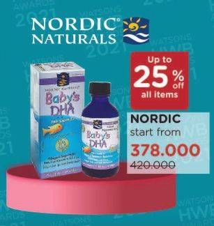 Promo Harga NORDIC NATURALS Baby DHA 60 ml - Watsons