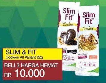 Promo Harga SLIM & FIT Cookies All Variants per 3 pouch 22 gr - Yogya