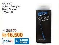 Promo Harga Gatsby Splash Cologne Deep Ocean 175 ml - Indomaret
