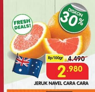 Promo Harga Jeruk Navel Cara Cara per 100 gr - Superindo