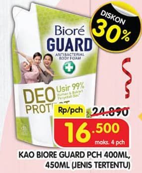 Promo Harga Biore Guard Body Foam 400 ml - Superindo