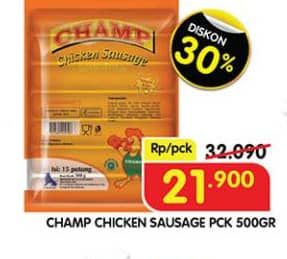 Promo Harga Champ Sosis Ayam 500 gr - Superindo