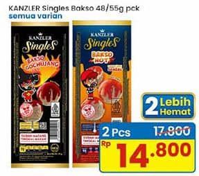 Promo Harga Kanzler Singles Bakso All Variants 48 gr - Indomaret