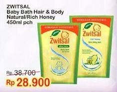 Promo Harga ZWITSAL Natural Baby Bath Natural, Rich Honey 450 ml - Indomaret