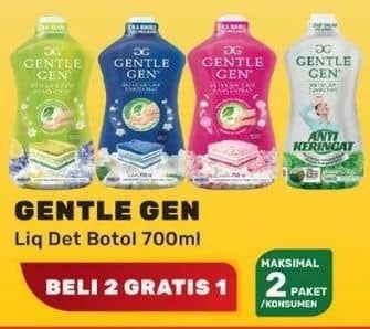 Promo Harga Gentle Gen Deterjen 700 ml - Yogya