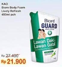 Promo Harga BIORE Guard Body Foam Lively Refresh 450 ml - Indomaret