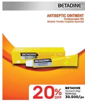 Promo Harga BETADINE Antiseptic Ointment 20 gr - Guardian