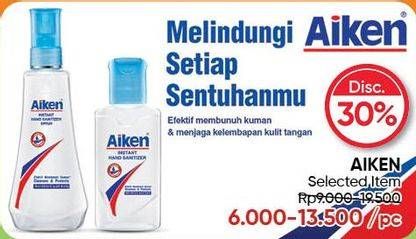 Promo Harga AIKEN Antiseptic Liquid 250 ml - Guardian