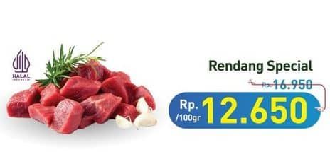 Promo Harga Daging Rendang Sapi Special per 100 gr - Hypermart