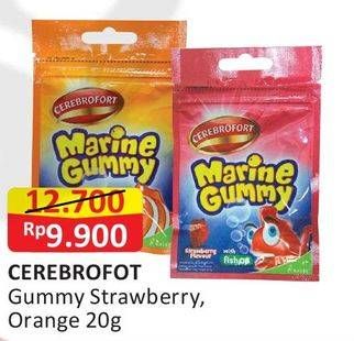Promo Harga CEREBROFORT Marine Gummy Strawberry, Orange 20 gr - Alfamart