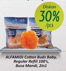 Promo Harga ALFAMIDI Cotton Bud/Spons Busa Mandi  - Alfamidi