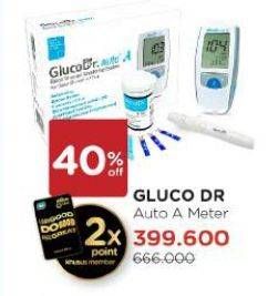 Promo Harga Gluco Dr Glucometer Test Meter Auto A  - Watsons
