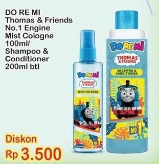 Promo Harga DOREMI Body Mist Cologne 100ml/Kids Shampoo & Conditioner 200ml  - Indomaret