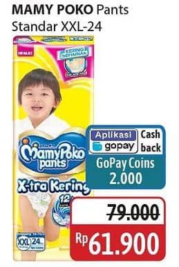 Promo Harga Mamy Poko Pants Xtra Kering XXL24 24 pcs - Alfamidi