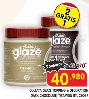 Promo Harga Colatta Glaze Topping & Decoration Dark Chocolate, Tiramisu 250 gr - Superindo