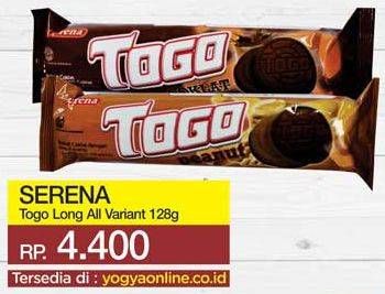 Promo Harga SERENA TOGO Biskuit Cokelat Chocolate, Peanut 128 gr - Yogya