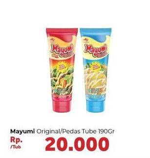 Promo Harga MAYUMI Mayonnaise Original, Pedas 190 gr - Carrefour