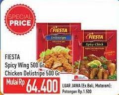 Promo Harga FIESTA Ayam Siap Masak Delistripe, Spicy Chick 500 gr - Hypermart
