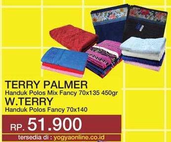 Promo Harga TERRY PALMER / W.TERRY Handuk Polos Pancy  - Yogya