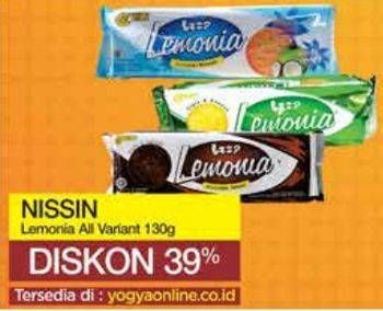 Promo Harga NISSIN Cookies Lemonia All Variants 130 gr - Yogya