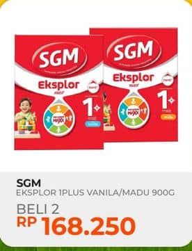 Promo Harga SGM Eksplor 1+ Susu Pertumbuhan Madu, Vanila 900 gr - Yogya