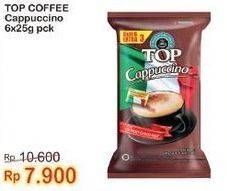 Promo Harga Top Coffee Cappuccino per 6 sachet 25 gr - Indomaret