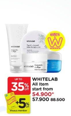 Promo Harga Whitelab Perawatan Wajah  - Watsons