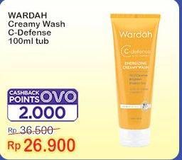 Promo Harga Wardah C Defense Energizing Creamy Wash 100 ml - Indomaret
