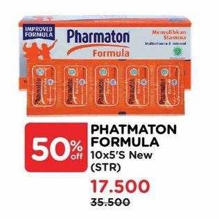 Promo Harga Pharmaton Formula Multivitamin Tablet 5 pcs - Watsons