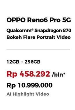 Promo Harga OPPO Reno 6 Pro 5G  - Erafone