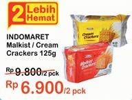 Promo Harga INDOMARET Malkist Crackers per 2 pcs 125 gr - Indomaret