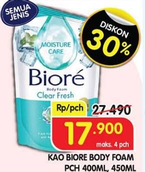 Promo Harga Biore Body Foam Beauty All Variants 450 ml - Superindo