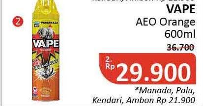 Promo Harga FUMAKILLA VAPE Aerosol Orange 600 ml - Alfamidi