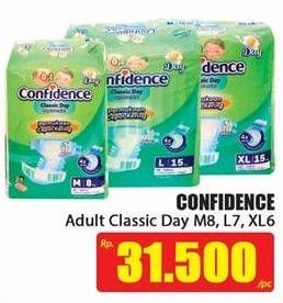 Promo Harga Confidence Adult Diapers Classic Day M8, L7, XL6  - Hari Hari