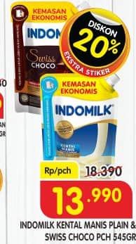 Promo Harga Indomilk Susu Kental Manis Cokelat, Plain 545 gr - Superindo