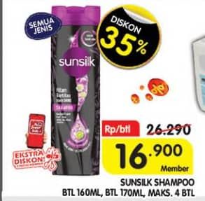 Promo Harga Sunsilk Shampoo All Variants 160 ml - Superindo