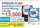 Promo Harga Frisian Flag Susu Kental Manis Cokelat, Putih 490 gr - Indomaret