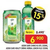 Promo Harga Adem Sari Ching Ku Original/Herbal Lemon  - Superindo