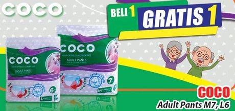 Promo Harga COCO Adult Diapers M7, L6  - Hari Hari