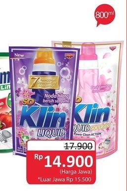 Promo Harga SO KLIN Liquid Detergent 800 ml - Alfamidi